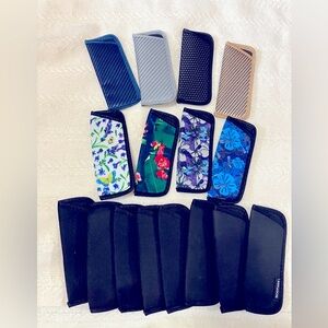 16 Slip-In Protective Soft Sleeves For Reading Glasses Storage Pouch- New